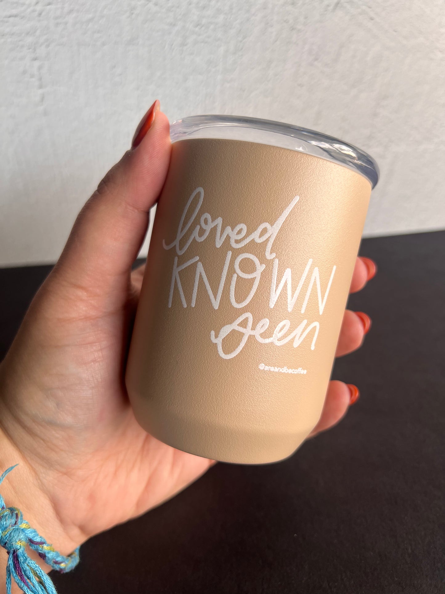 Loved known seen 8oz tumbler
